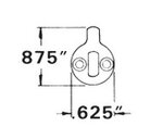 Baldwin 8300509AR Adams Rite Cam Antique Brass Finish