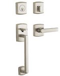 Baldwin 85386.LENT Estate Soho Sectional Single Cylinder Handleset for Left Handed Doors