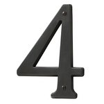 Baldwin 90674 4-3/4 Inch Tall House Number 4