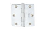 Emtek 91023 3-1/2 Inch x 3-1/2 Inch Residential Duty Steel Plated Hinge with 1/4 Inch Radius Corners (Sold in Pairs)