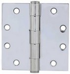 Emtek 92015 4-1/2 Inch x 4-1/2 Inch Heavy Duty Steel Plated Hinge with Square Corners (Sold in Pairs)