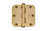 Emtek 92033 3-1/2 Inch x 3-1/2 Inch Heavy Duty Steel Plated Hinge with 5/8 Inch Radius Corners (Sold in Pairs)