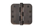 Emtek 92034 4 Inch x 4 Inch Heavy Duty Steel Plated Hinge with 5/8 Inch Radius Corners (Sold in Pairs)