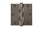 Emtek 94013 3-1/2 Inch x 3-1/2 Inch Heavy Duty Ball Bearing Steel Plated Hinge with Square Corners (Sold in Pairs)
