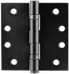 Emtek 94014 4 Inch x 4 Inch Heavy Duty Ball Bearing Steel Plated Hinge with Square Corners (Sold in Pairs)