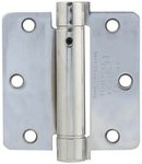Emtek 95023 3-1/2 Inch x 3-1/2 Inch Steel Plated Spring Hinge with 1/4 Inch Radius Corners (Sold in Pairs)