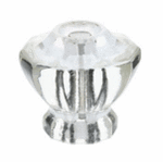 Emtek 86210 Crystal Astoria Clear Cabinet Knob 1-1/2 Inch Diameter