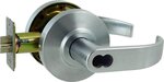 Dexter Commercial C2000CLCLRMC SFIC Classroom Grade 2 Curved Lever Clutching Cylindrical Lock with Small Format IC Prep; 2-3/4