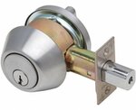 Dexter Commercial DB1000DCT KDC Double Cylinder Grade 1 Deadbolt with C Keyway; Adjustable Backset; and 2-3/4