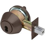 Dexter Commercial DB1000SCT SFIC Single Cylinder Grade 1 Deadbolt with Small Format IC Prep; Adjustable Backset; and 2-3/4