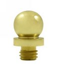 Emtek 97305 Solid Brass Ball Tip Hinge Finial for 4-1/2 Inch or 5 Inch Solid Brass Heavy Duty or Ball Bearing Hinges