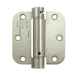 Deltana DSH35R5 Single Action 3-1/2 Inch x 3-1/2 Inch Steel Spring Hinge with 5/8 Inch Radius Corners (Sold Each)