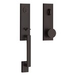 Baldwin EESEAXCONCQE Reserve Seattle Single Cylinder Handleset with Contemporary Knob and Contemporary Square Escutcheon