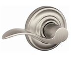 Schlage F51ACC/AND Accent Keyed Entry Leverset with Andover Decorative Rosette