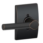 Schlage F170BRW/CEN Broadway Single Dummy Lever with Century Decorative Rosette