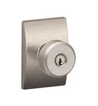Schlage F51BWE/CEN Bowery Keyed Entry Knobset with Century Decorative Rosette