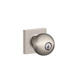 Schlage F51ORB/COL Orbit Keyed Entry Knobset with Collins Decorative Rosette