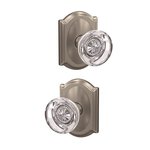 Schlage Custom FC172HOB/CAM Hobson Dummy Knobset with Camelot Decorative Rosette (2 Single Dummies)