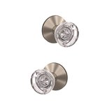 Schlage Custom FC172HOB/KIN Hobson Dummy Knobset with Kinsler Decorative Rosette (2 Single Dummies)