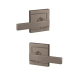 Schlage Custom FC172NBK/ULD Northbrook Dummy Leverset with Upland Decorative Rosette (2 Single Dummies)