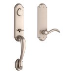 Baldwin FDKODXARCLRAE Reserve Kodiak Full Dummy Handleset with Arch Lever and Rustic Arched Escutcheon For Left Handed Doors
