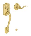 Schlage FE285 CAM/ACC Camelot Lower Handleset with Accent Lever for Right Handed Doors