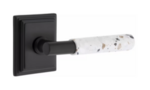 Emtek T-Bar Terrazzo 8261 Select Brass Privacy Leverset with Wilshire Rosette for Left Handed Doors product