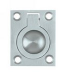 Deltana FRP175U Solid Brass Flush Ring Pull 1-3/4 Inch x 1-3/8 Inch