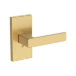 Baldwin HD.SHA.CFR Reserve Sharpewood Single Dummy Lever with Contemporary 5 Inch Rosette