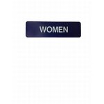 Don-Jo HS907 Women's / Handicap ADA Blue Bathroom Sign with Braille