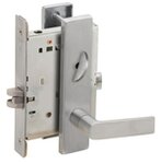 Schlage L9040 01L Bath/Bedroom Privacy Mortise Lock with 01 Lever and L Escutcheon