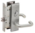 Schlage L9040 03N Bath/Bedroom Privacy Mortise Lock with 03 Lever and N Escutcheon