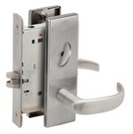 Schlage L9040 17N Bath/Bedroom Privacy Mortise Lock with 17 Lever and N Escutcheon