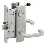Schlage L9092PELEU 03L Electrically Unlocking or Locking Outside Cylinder and Outside Lever Mortise Lock with 03 Lever and L Escutcheon