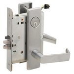 Schlage L9092PELEU 06L Electrically Unlocking or Locking Outside Cylinder and Outside Lever Mortise Lock with 06 Lever and L Escutcheon