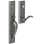Baldwin M504.RENT Estate Cody Full Escutcheon Single Cylinder Mortise Handleset for Right Handed Doors
