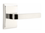 Emtek Breslin 5211 Brass Modern Privacy Leverset with Neos Rosette for Right Handed Doors