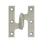 Deltana OK3025B-L 3 Inch x 2-1/2 Inch Solid Brass Olive Knuckle Hinge - Left Handed