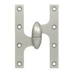 Deltana OK6040B-L 6 Inch x 4 Inch Solid Brass Olive Knuckle Hinge - Left Handed