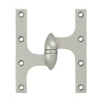Deltana OK6050B-L 6 Inch x 5 Inch Solid Brass Olive Knuckle Hinge - Left Handed