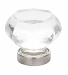 Emtek 86010 Crystal Old Town Clear Cabinet Knob 1 Inch Diameter