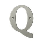 Deltana RL4Q Solid Brass 4 Inch House Letter &quot;Q&quot;