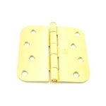 Hager RC18424 4" x 4" 5/8" Radius Full Mortise Residential Plain Bearing Hinge (Sold Each )