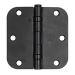 Hager RCBB1842312 58 3-1/2" x 3-1/2" 5/8” Radius Full Mortise Residential Weight Ball Bearing Hinge