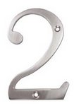 Deltana RN4-2U Solid Brass 4 Inch House Number "2"
