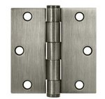 Deltana S35HD Heavy Duty 3-1/2 Inch x 3-1/2 Inch Steel Hinge with Square Corners (Sold in Pairs)