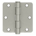 Deltana S35R4HD Heavy Duty 3-1/2 Inch x 3-1/2 Inch Steel Hinge with 1/4 Inch Radius Corners (Sold in Pairs)