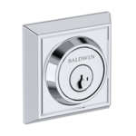 Baldwin SC.CHD.SMC Reserve Chamfered Square Single Cylinder Deadbolt with SmartKey C Keyway Cylinder