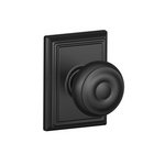 Schlage F10GEO/ADD Georgian Passage Knobset with Addison Decorative Rosette