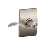 Schlage F40ACC/CEN Accent Privacy Leverset with Century Decorative Rosette